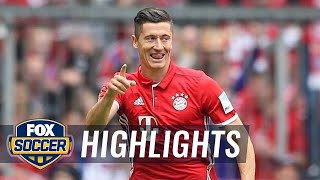 Robert Lewandowski gets his 30th goal of the season | 2015-16 Bundesliga Highlights