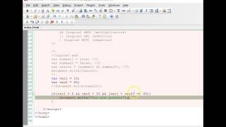 Javascript tutorial - 12 - Logical Operators and how to use them in javascript