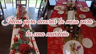 Decorando la  mesa para la cena de navidad/Navidad 2024