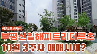 10월3주차) 부평신일해피트리더루츠 매매 시세표. 내부촬영가능하신분들은 연락바랍니다 (매수자 있음) 010-5916-2229