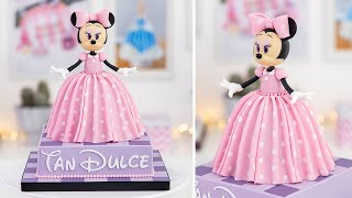 🎀 Bow-tiful MINNIE Mouse Doll CAKE: How to Decorate Like a PRO 🎀