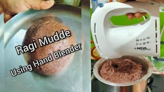 Easiest way to make Ragi Mudde !