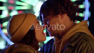 Lovely Couple Rubbing Noses Outdoor / Videohive, Stock footage, People