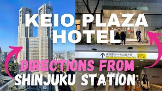 Keio Plaza Hotel Tokyo, directions from Narita \u0026 Shinjuku Station