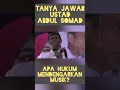 apa hukum mendengarkan musik? #tanyajawabustadabdulsomad #shorts