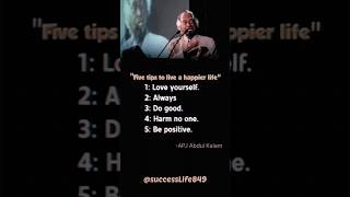 " 5 tips for life"apj Abdul Kalam motivational line's!!#shorts #ytshorts #youtubeshorts #shortfeed