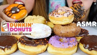 ASMR DUNKIN DONUTS *SOFT EATING SOUNDS* 50K SUBSCRIBER SPECIAL | Kim\u0026Liz ASMR