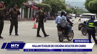 HALLAN 72 KILOS DE COCAÍNA OCULTOS EN CARRO