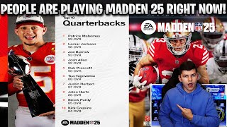PEOPLE ARE PLAYING MADDEN 25 RIGHT NOW! MADDEN 25 QB+MLB RATINGS REVEALED!