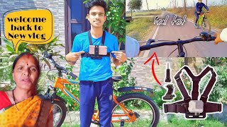 Real Test Chest Mount For Mobile Phone🤑||mobile moto vlog setup🔥!!subham arya vlogs(Uttarakhand)