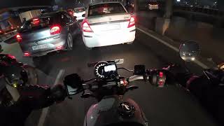 POV Night Ride on Triumph Speed 400 - Going back Home from Office (First Vlog)