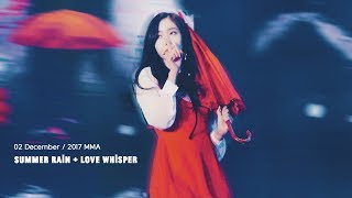 [4K] 171202 여자친구(GFRIEND) 신비(SinB) - 여름비 + 귀를 기울이면 @ 2017 멜론뮤직어워즈(MMA) 직캠(Fancam) by afterglow