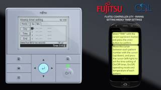 Video 112 - Fujitsu UTY-RVNYM weekly timer settings