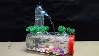 Easy water fountain with plastic bottle making at home Bottle fish tank