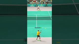 TopSpin2k25. Máster 1000 Paris. Derecha precisa a la línea contra Berrettini.