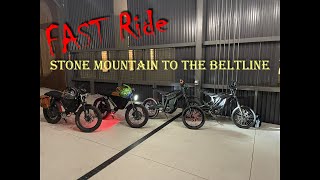 Atlanta e-bikes Stone Mtn to Beltline fast ride Part 2