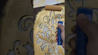 EASY stencil wall painting -2 (see part -1 in channel)