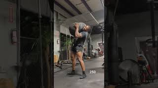 250lb Sandbag to Shoulder #lifestyle #fitness #shorts