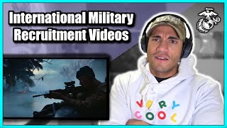 US Marine reacts to International Military Recruitment Ads
