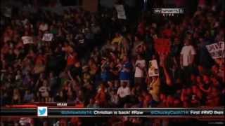 WWE Christian Returns to Raw 17th June 2013!!!!