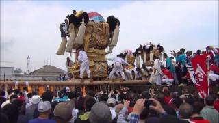 平成28年 新居浜太鼓祭り 庄内太鼓台 船御幸 台船から陸へ 2016/10/18(火)