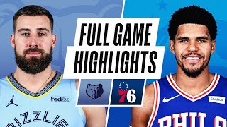 GRIZZLIES at 76ERS | FULL GAME HIGHLIGHTS | April 4, 2021