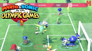 Mario & Sonic at the Olympic Games Tokyo 2020 - Football all characters - Nintendo Switch