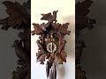 Musical Leaf and Loon cuckoo clock. Made in West Germany, 1983. Edelweiss and Der Froliche Wanderer.