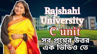 Rajshai University admission 2025|| Ru admission || C unit ru