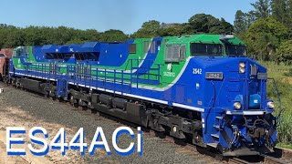 🟡 “Novas Locomotivas Wabtec ES44ACi  da Suzano em Ação.\