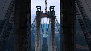 SUPER ENGINEERING INFRASTRUCTURE || HUAJIANG GORGE BRIDGE under-construction #bridge #construction