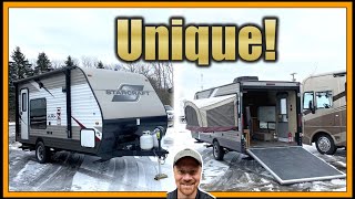 Swiss Army Camper!! 2016 Starcraft 17XTH Toy Hauler Mini Travel Trailer (Sold!)