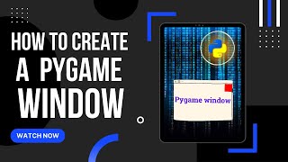 Create a window in python | Very easy | For beginners | pygame