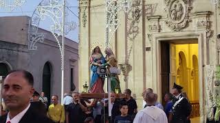 Castrì di Lecce, avvio processione Madonna della Visitazione. 1 luglio 2022