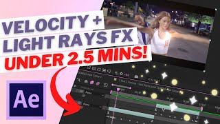 NO PLUGINS! TIKTOK Smooth Velocity & Light Rays | Easy Tutorial