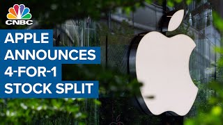 Apple announces 4-1 stock split after blowout earnings