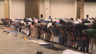 Thousands of Muslims celebrate Eid al-Adha at XL Center in Hartford