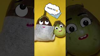 Black vegetable has baby 🍼 fruit surgery #shorts #fruit #ytshorts @Fruitfix54