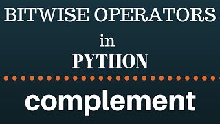 bitwise complement operator