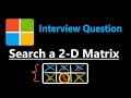 Search a 2D Matrix - Leetcode 74 - Python