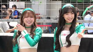 2023スーパー耐久Rd2 FUJI24H ピットウォーク 林紗久羅 水瀬琴音 前田星奈 木村楓 #47 D'stationフレッシュエンジェルズ レースクイーン 4K