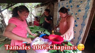 Envolviendo Tamales 100%Chapines Con La Familia😋Esto Se Pondra Bueno