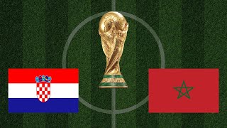 Croatia vs Morocco | FIFA Qatar World Cup 2022 | Realistic Simulation | eFootball PES Gameplay