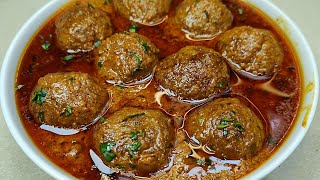 Butter Jaise Soft Zaikedar Lucknowi Kofte Ke Salan Ki Original Recipe | Easy Koftey Ka Salan Recipe