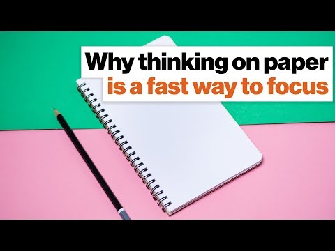 Why thinking on paper is a fast way to focus Ryder Carroll Big Think