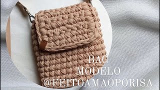 BOLSA DE CROCHÊ COM FIO DE MALHA / MODELO BAG / @FEITOAMAOPORISA / PARTE I