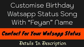 Customise Birthday Watsapp With Name | Vicky D Parekh | Birthday Song For Boy | Birthday Best Gifts