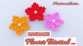 DIY Macramé flower | Macrame flower pattern tutorial |Easy Tutorial For Beginners