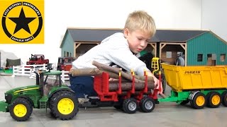 Toy Truck Videos for CHILDREN 🚜 Tractors for KIDS✅ best of BRUDER TOY KID👍