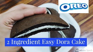 सबसे आसान रेसिपी Dora Cake सिर्फ 2 चीजो से तवे/Pan पर बनाए घर मे Perfect Dora Cake With Oreo Biscuit